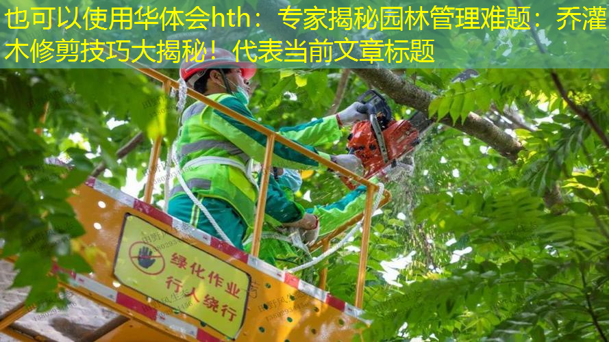 专家揭秘园林管理难题：乔灌木修剪技巧大揭秘！