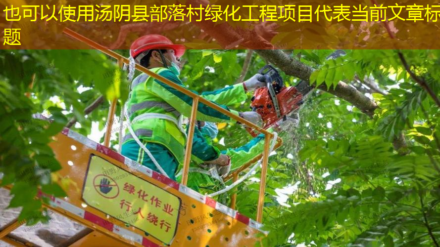 汤阴县部落村绿化工程项目
